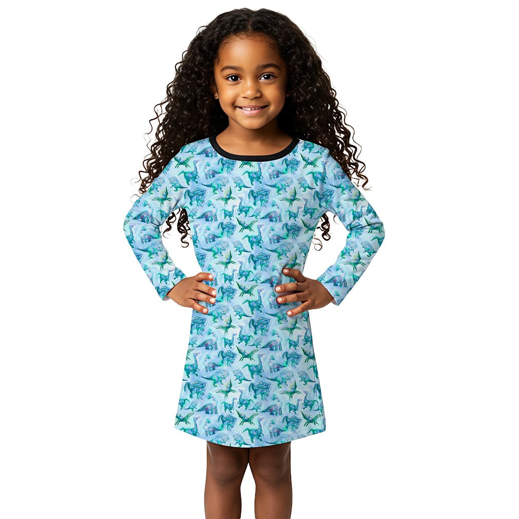Suzie Dinosaur Dress | Girls Play Dresses | Dinosaur Clothes | Available in 3 colors