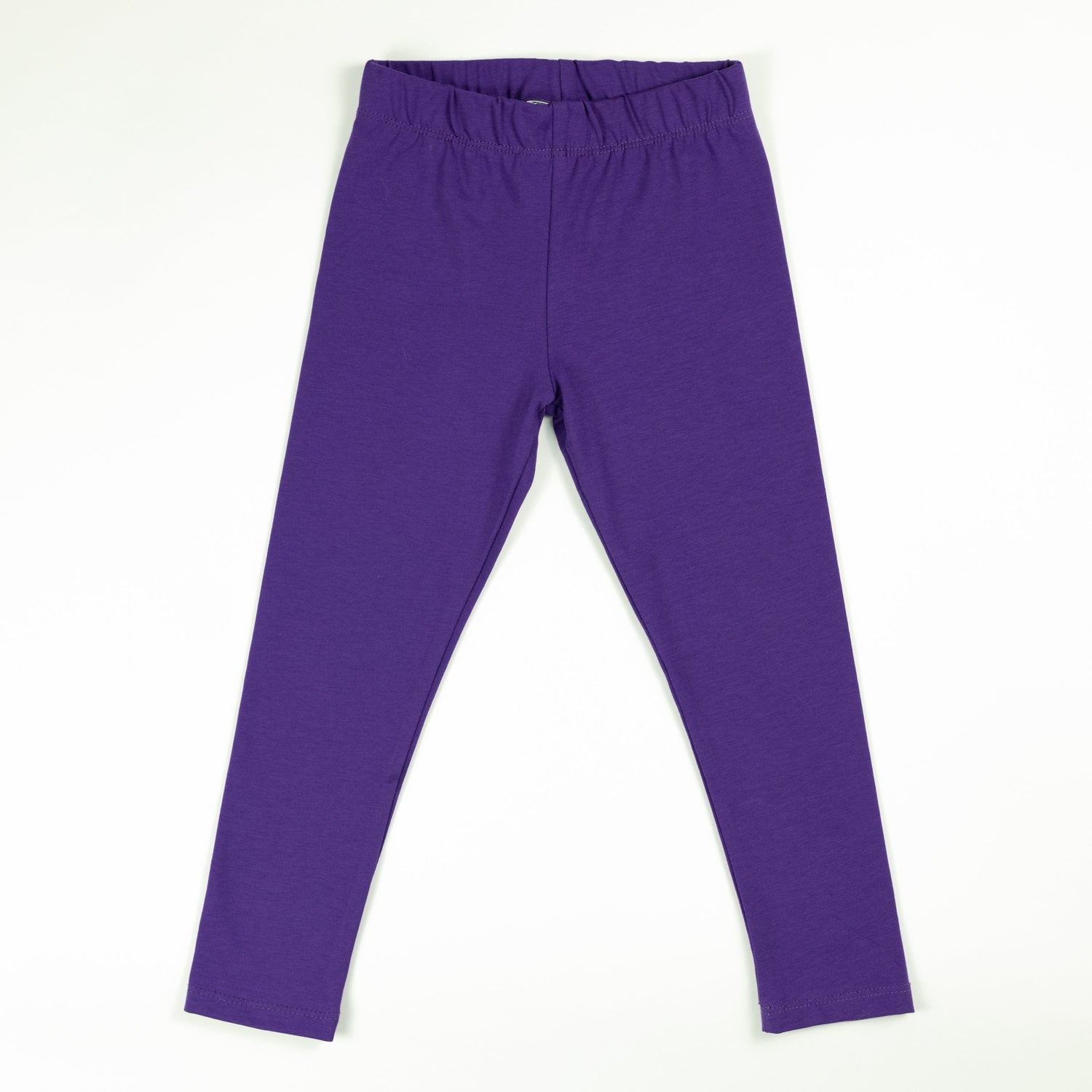 Girls Cotton Leggings in Purple