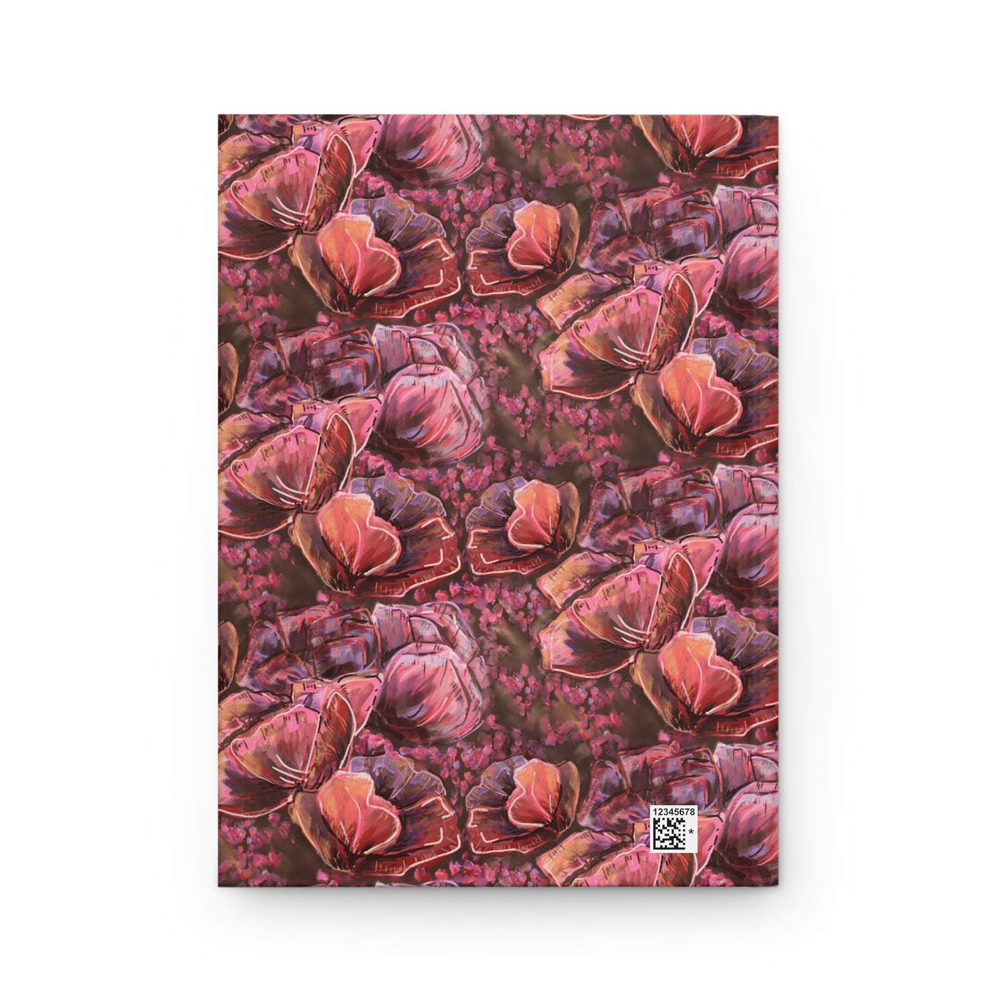 Custom Journal - Busy Sister Patterns by The Pink Picket Fence - Features original, hand painted art pattern cover - Write it down with this hardcover journal with lined pages