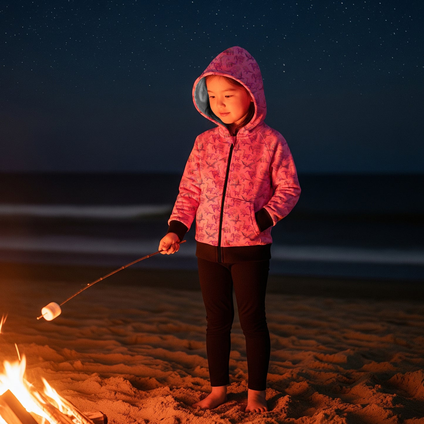 Suzie Dinosaur Hoodie | Girls Playwear | Dinosaur Clothes | Great for Texture-Sensitive Kids | Available in 3 Colors