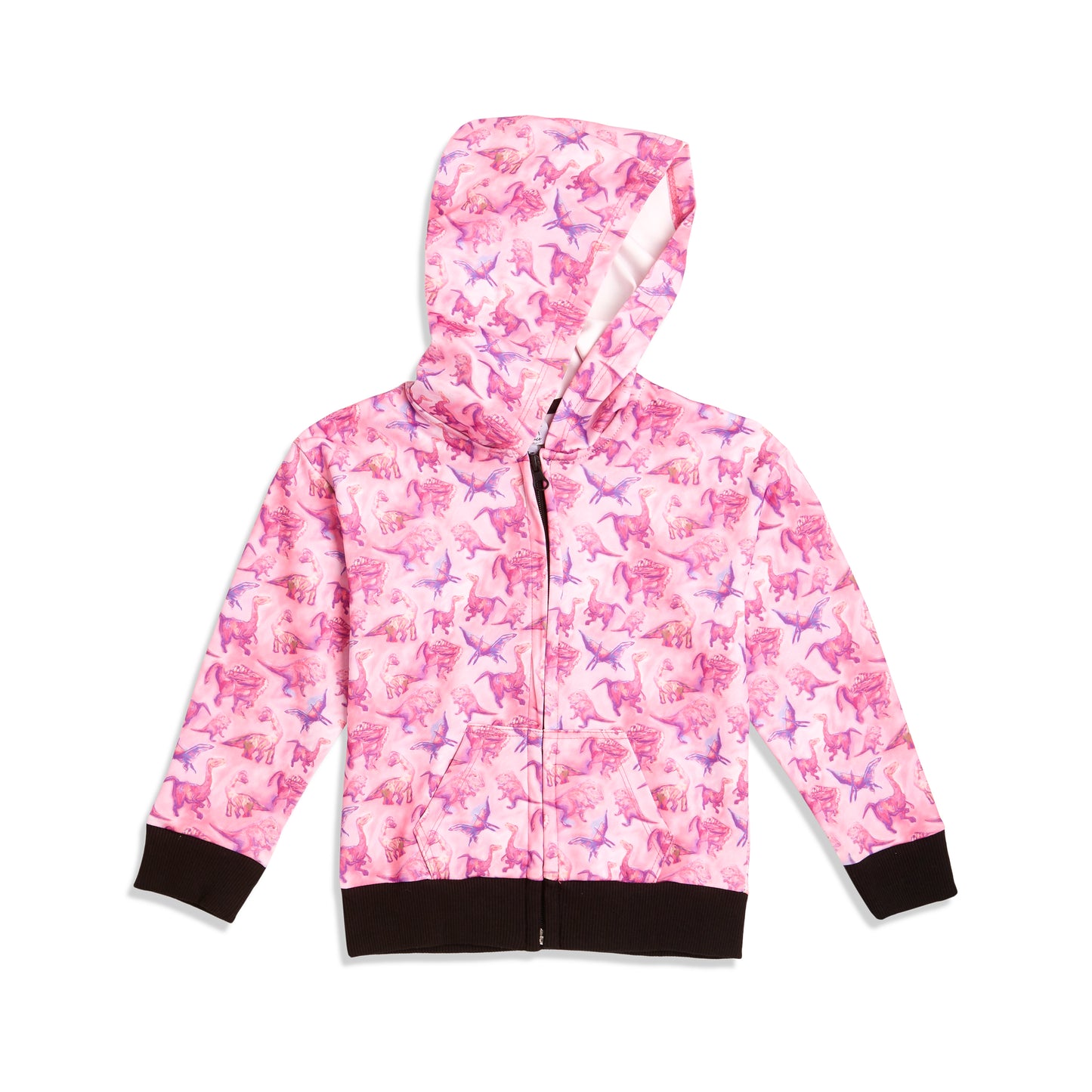 Dino Hoodie and Leggings Set (Pink Hoodie x Purple Leggings)