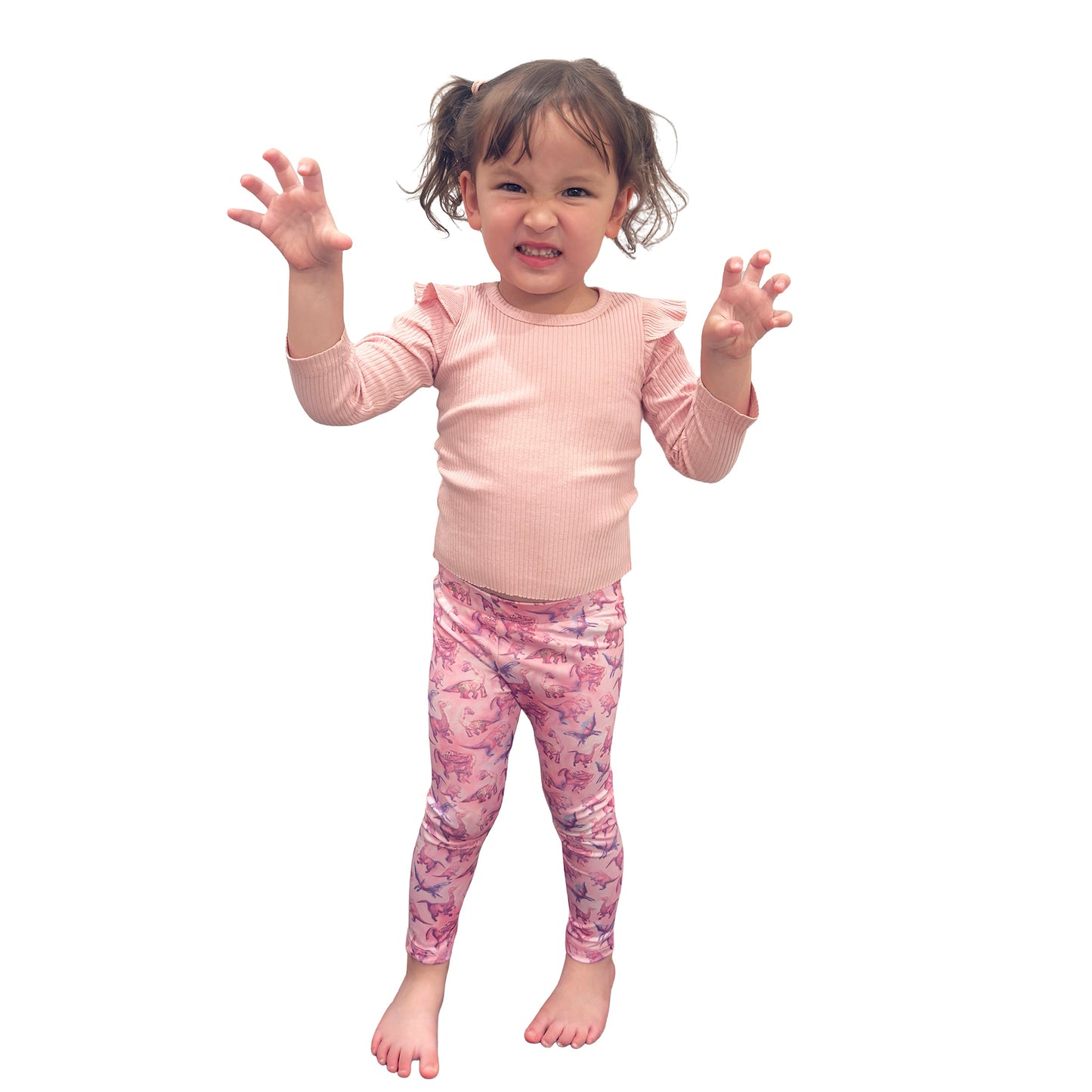 Suzie Dinosaur Leggings | Girls Playwear | Dinosaur Clothes | Best Leggings for Girls | Available in 3 Colors