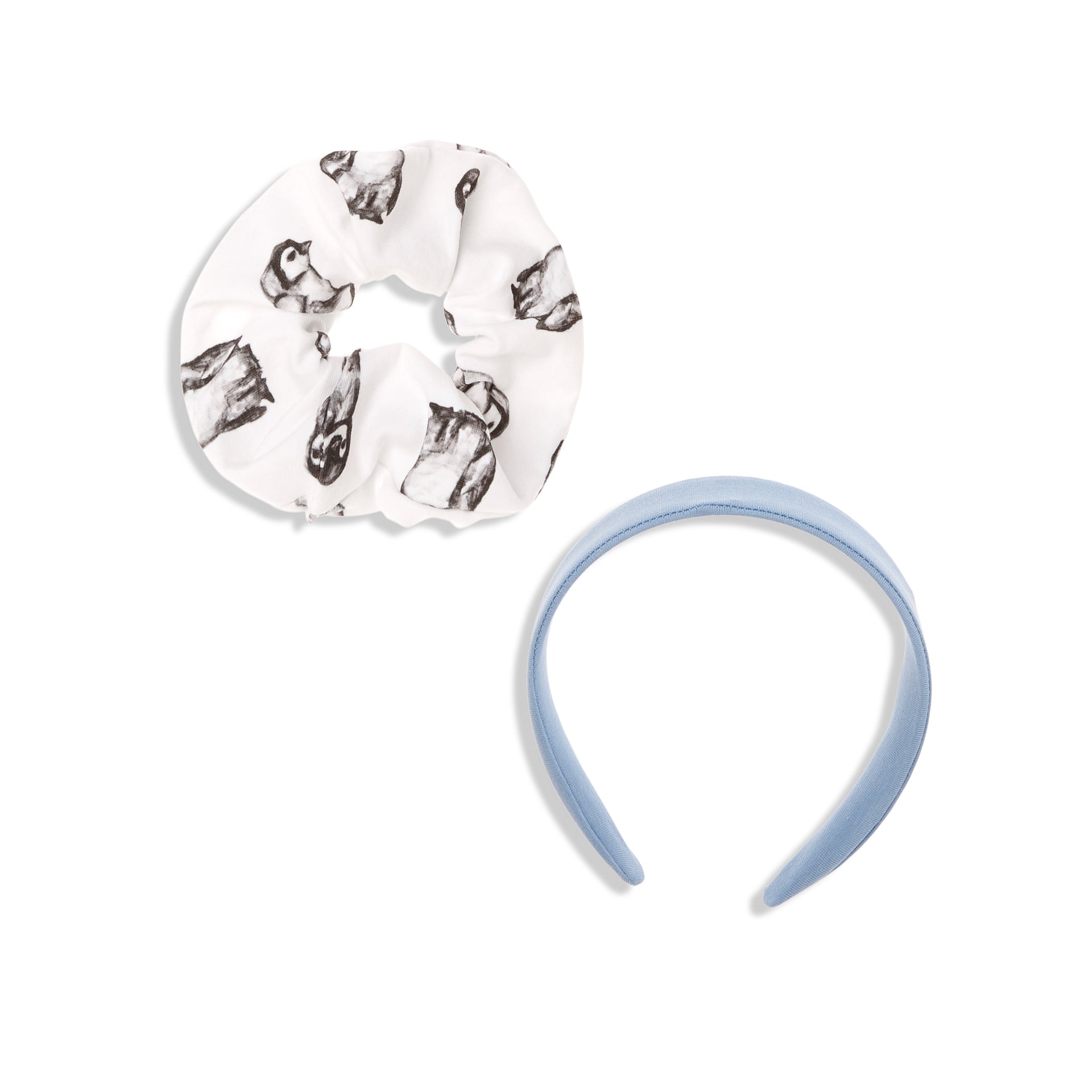 Penguin Scrunchie | Blue Headband