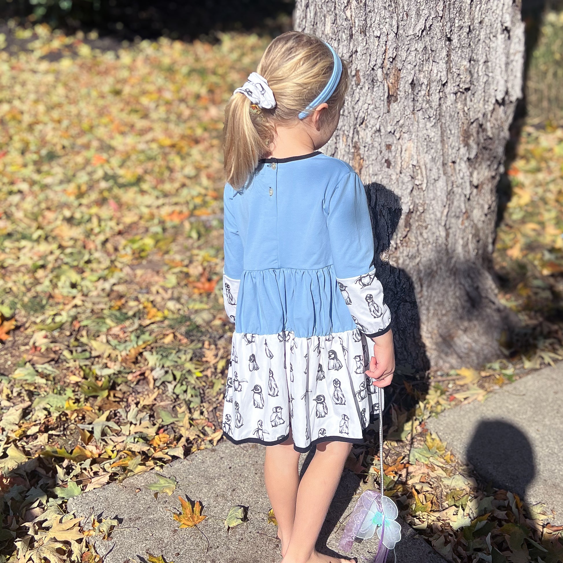 Penguin Twirly Girl Dress