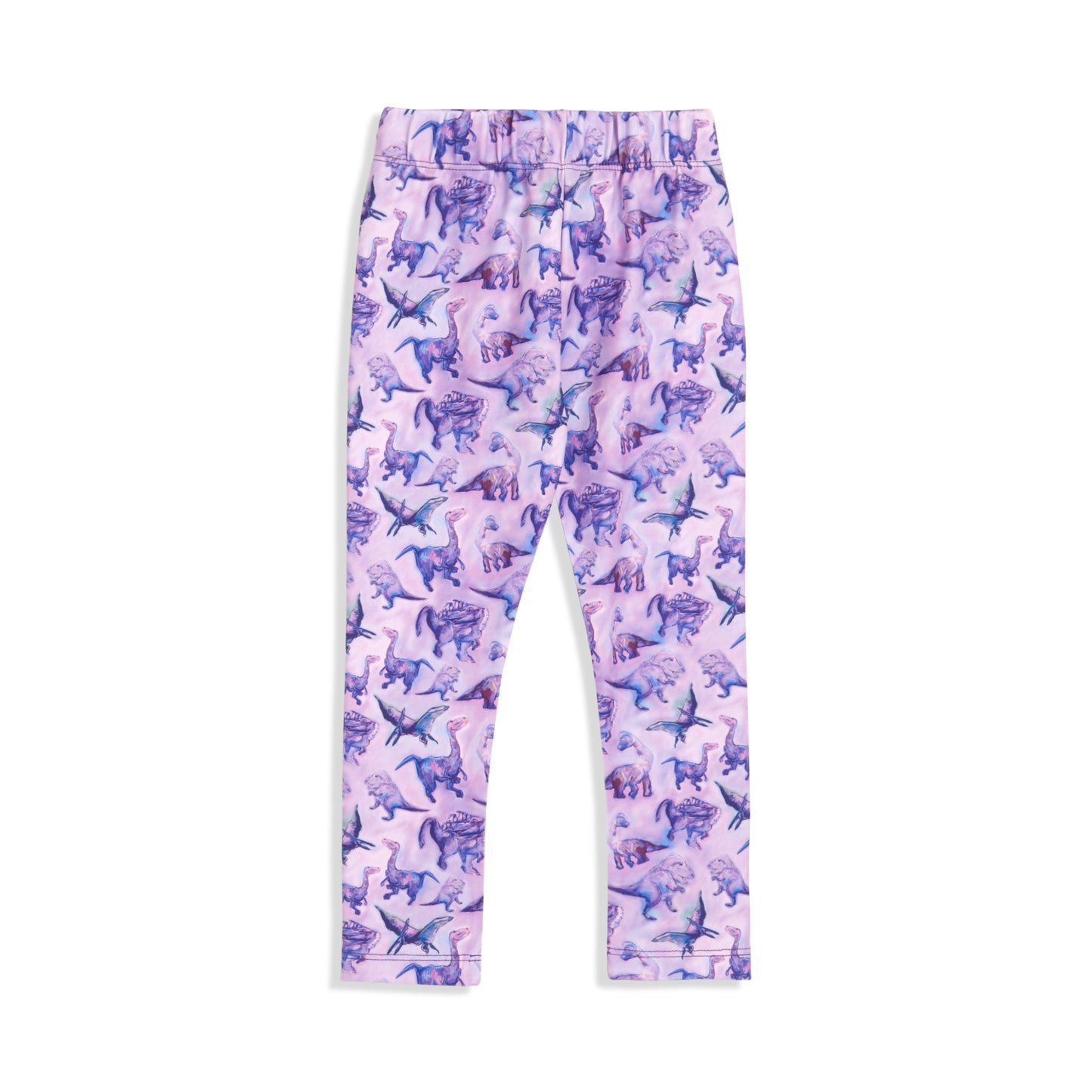 Dino Hoodie and Leggings Set (Pink Hoodie x Purple Leggings)