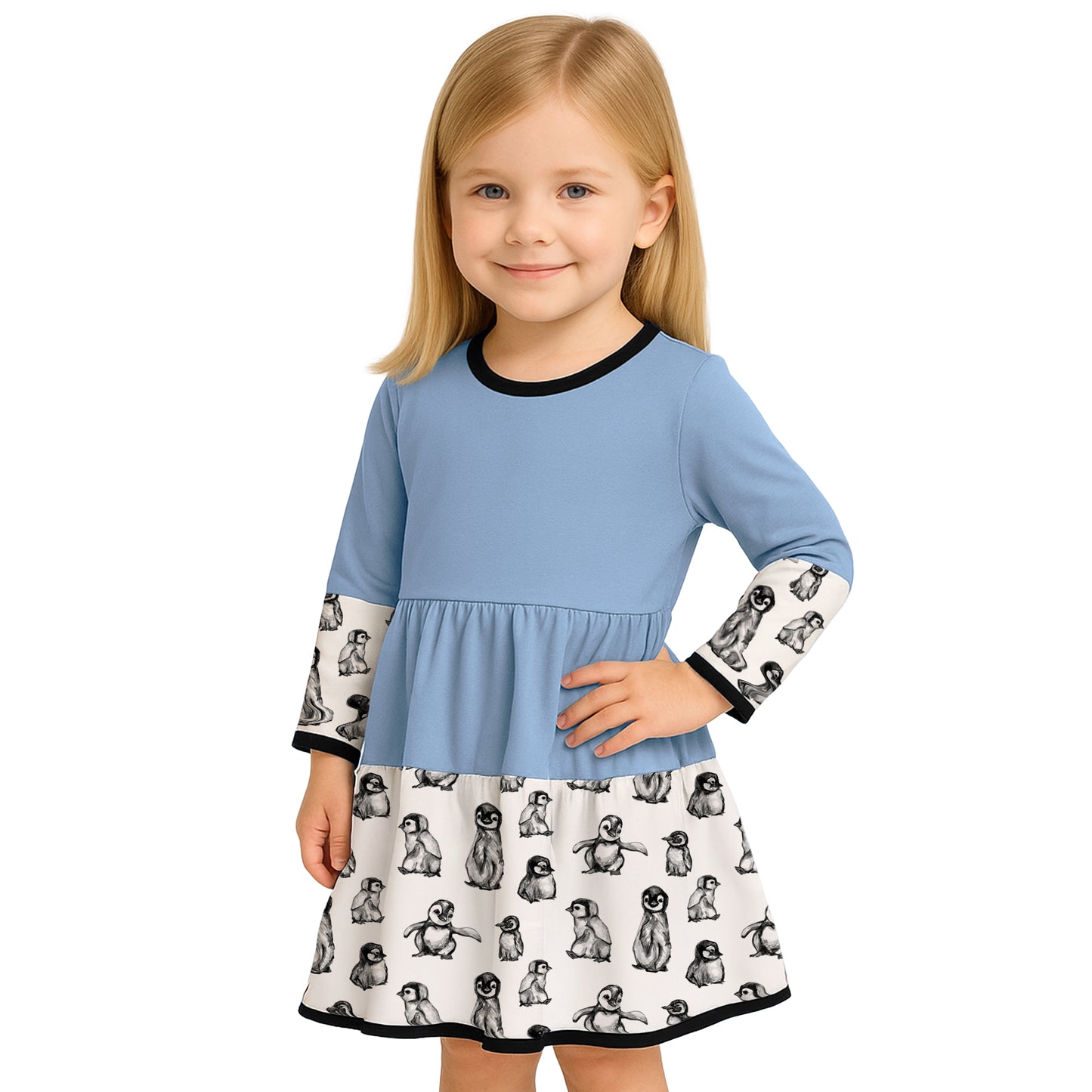 Penny Penguin Twirly Dress | Penguin Dress | Perfect Gift for Girls