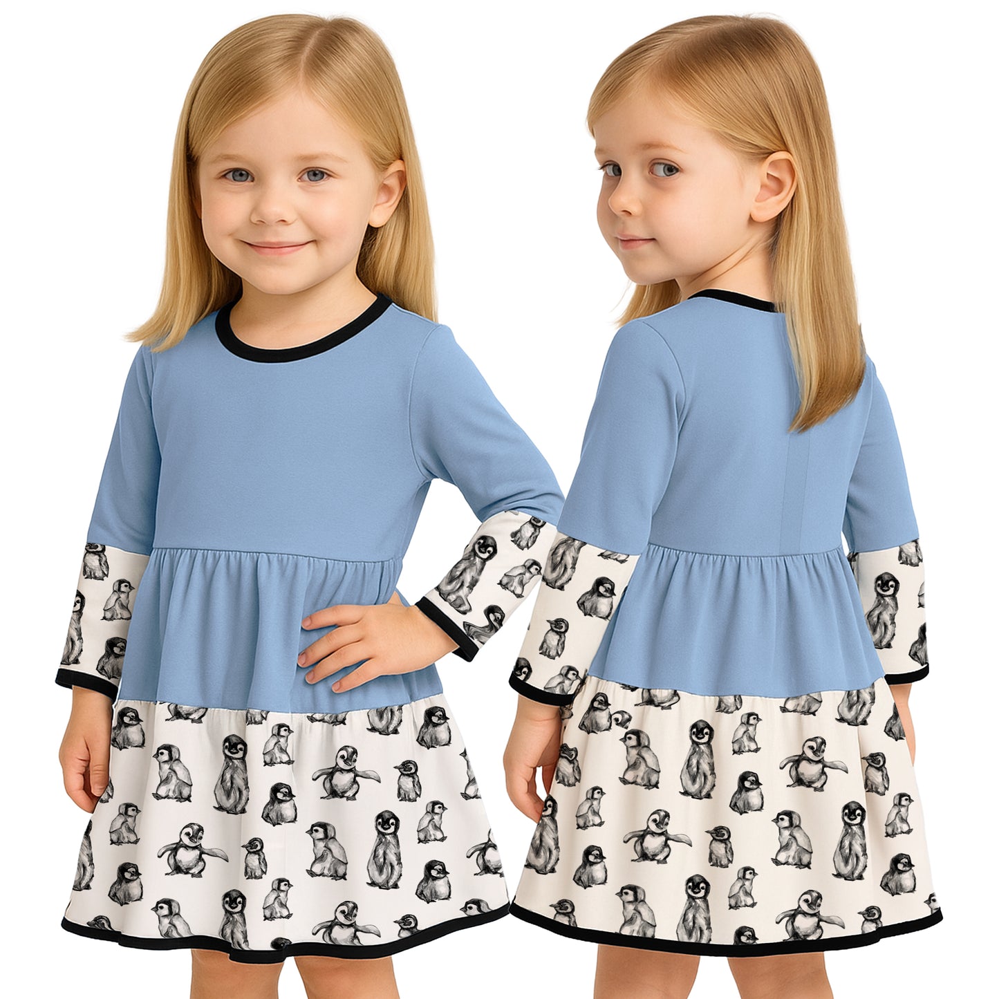 Penny Penguin Twirly Dress | Penguin Dress | Perfect Gift for Girls