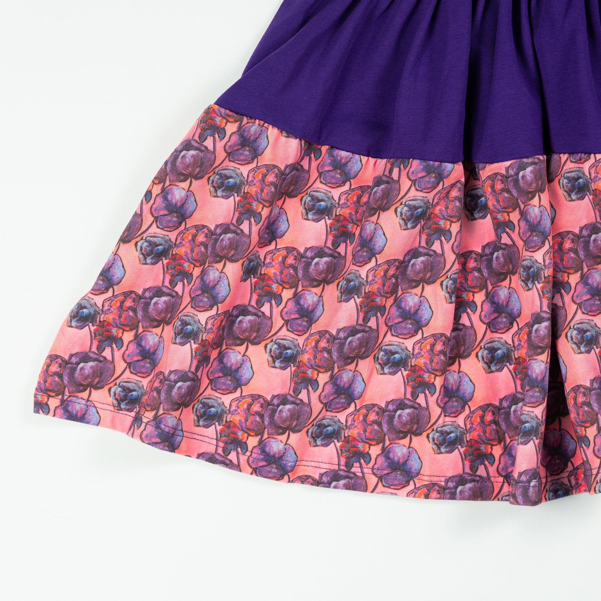 Floral Pattern Girls Twirly Dress