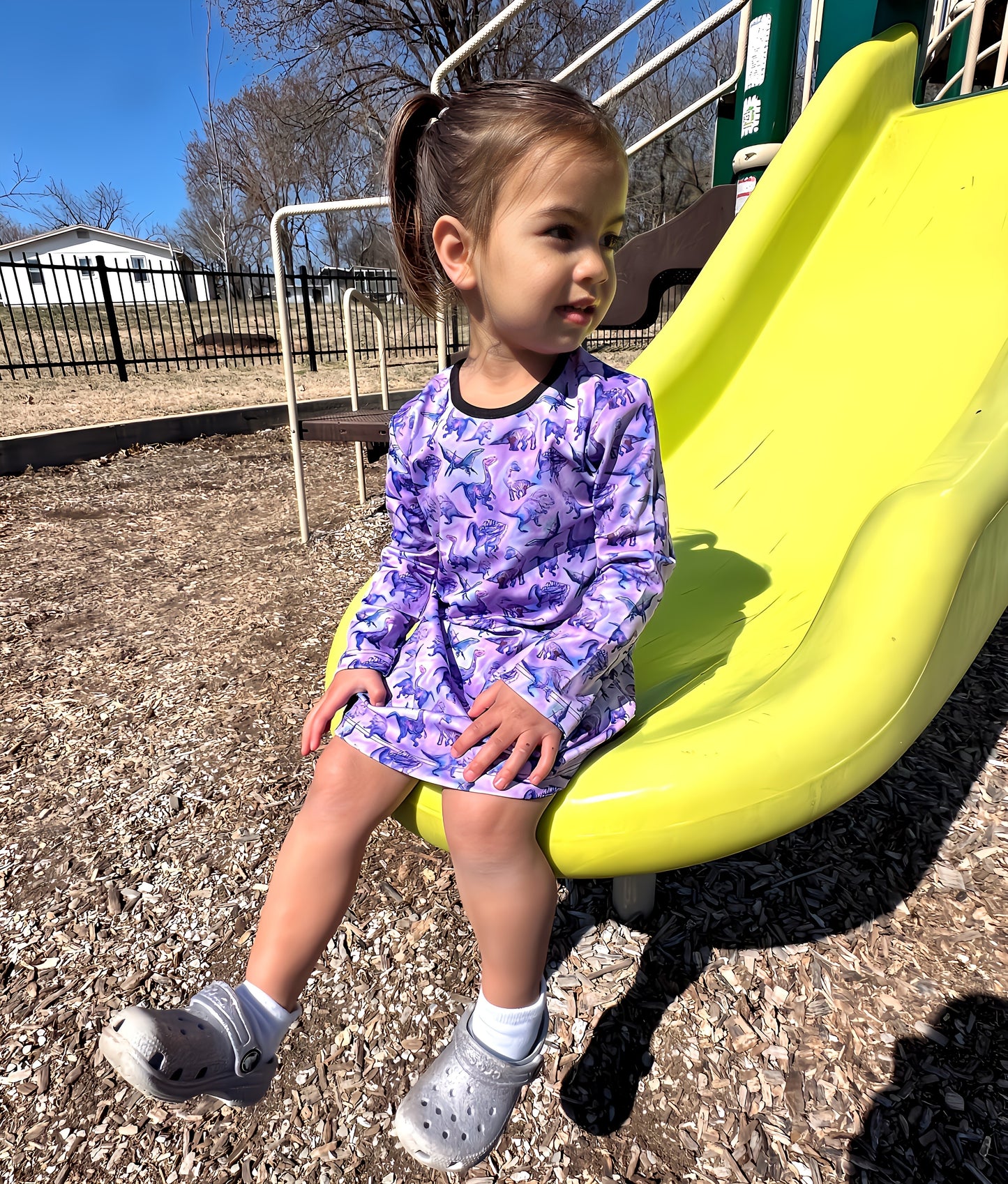 Suzie Dinosaur Dress | Girls Play Dresses | Dinosaur Clothes | Available in 3 colors