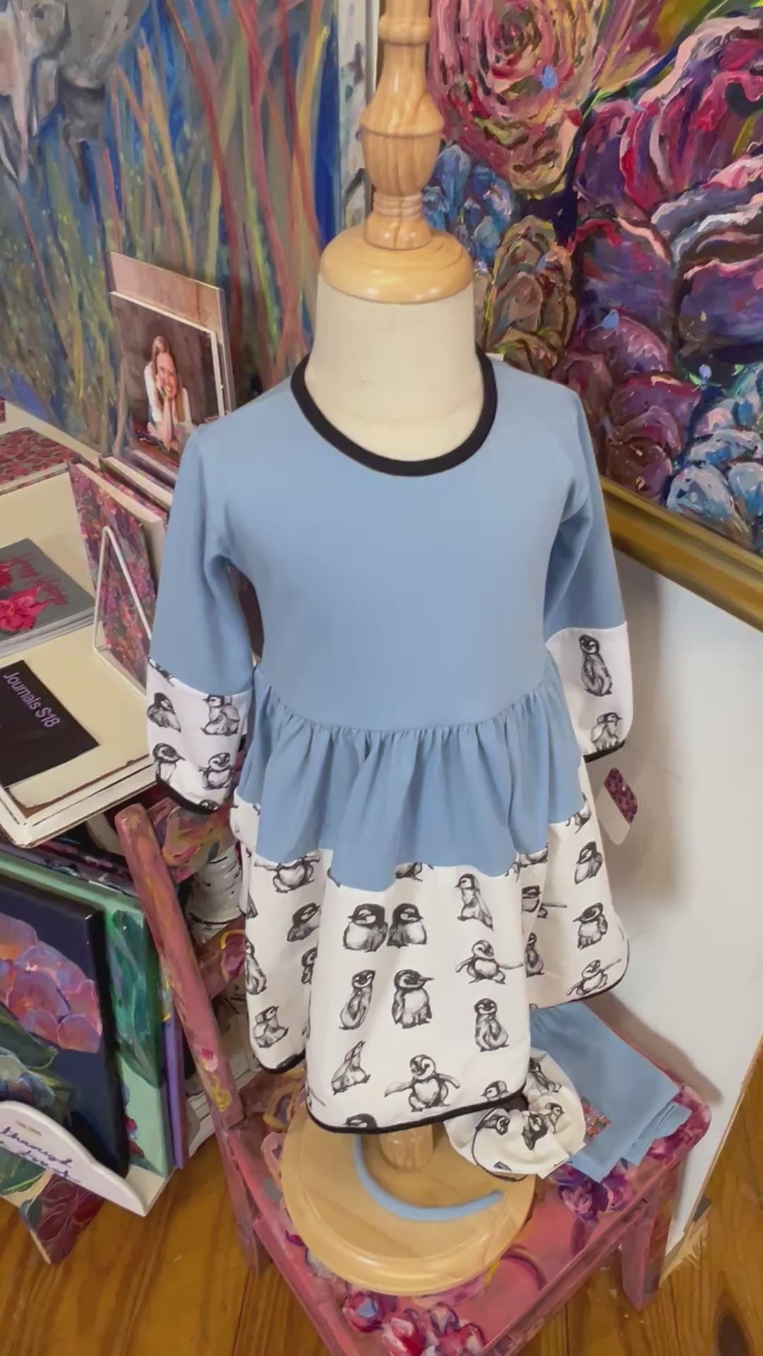 100% Cotton Penguin Dress